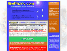 Tablet Screenshot of hirefilipino.com